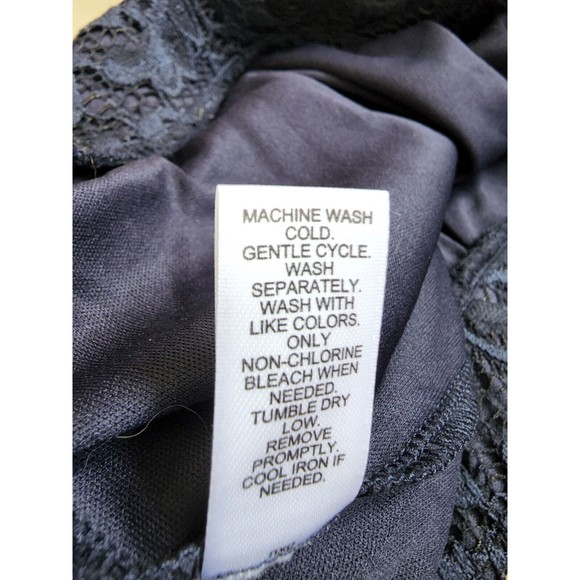 Lace Lined Navy Skirt Size Small NWT by Cato Artsy Boho - Picture 4 of 5